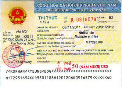 Hướng dẫn thủ tục cấp mới visa cho người nước ngoài